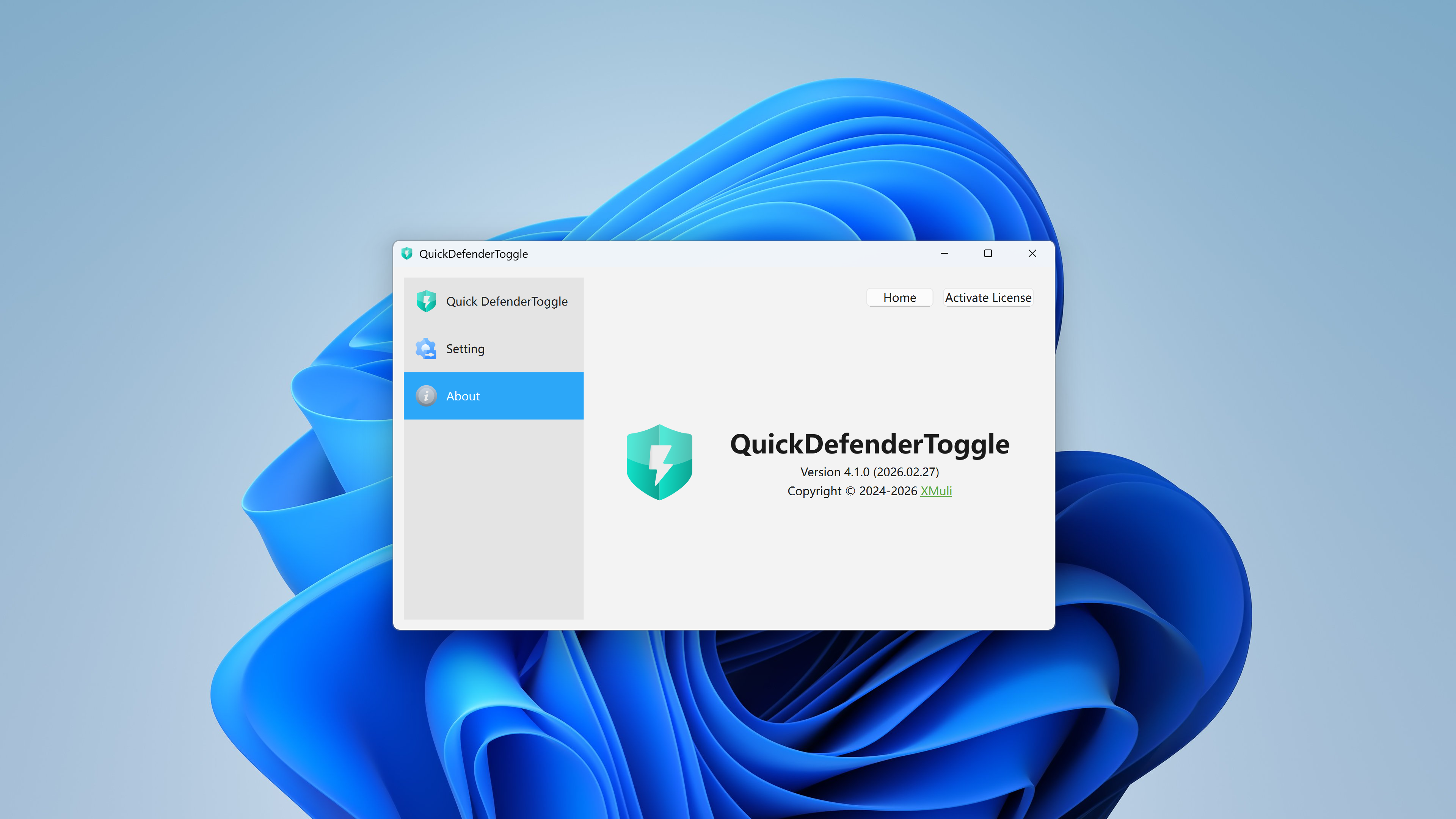 快速·Defender 开关